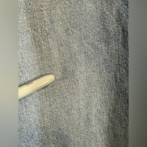 Rag & Bone Andi High Rise Wide Leg Raw Hem Jeans in Quinn Size 32 - Picture 15 of 16